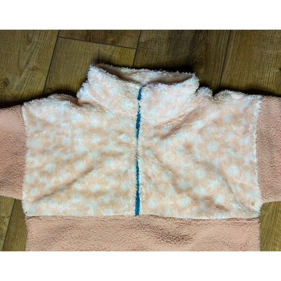 Love, Glam Girl Mauve Pink Sherpa Quarter-zip - Youth Medium - Picture 3 of 4